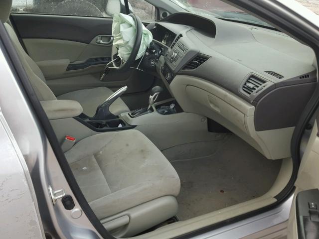 19XFB2F89CE093495 - 2012 HONDA CIVIC EX ვერცხლისფერი ფოტო 5