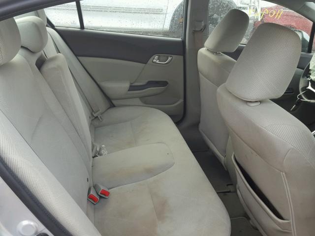 19XFB2F89CE093495 - 2012 HONDA CIVIC EX ვერცხლისფერი ფოტო 6