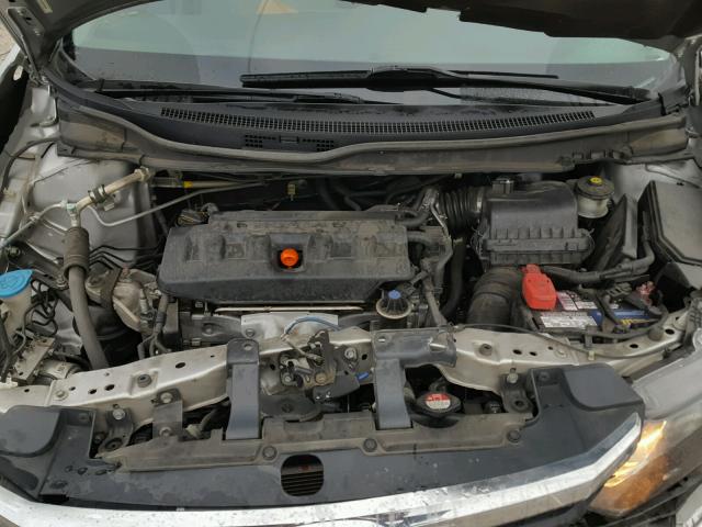19XFB2F89CE093495 - 2012 HONDA CIVIC EX ვერცხლისფერი ფოტო 7