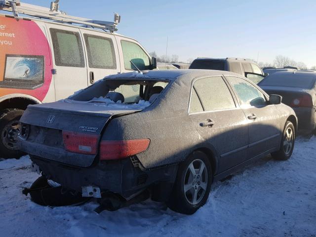 JHMCN36425C001181 - 2005 HONDA ACCORD HYB GRAY photo 4