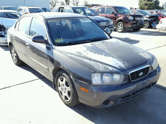 KMHDN45D31U122234 - 2001 HYUNDAI ELANTRA GL BLUE photo 1