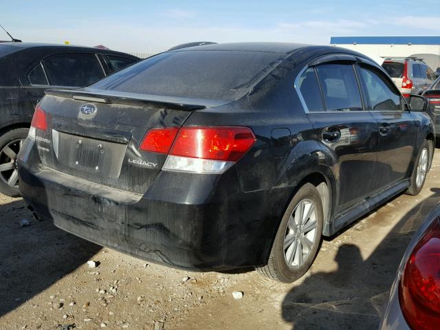 4S3BMCC62B3253322 - 2011 SUBARU LEGACY 2.5 BLACK photo 4