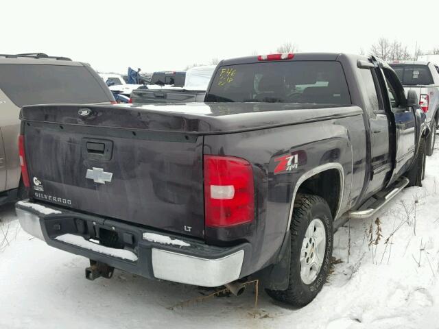 1GCEK29019Z241623 - 2009 CHEVROLET SILVERADO MAROON photo 4