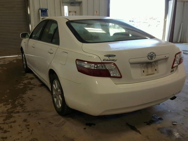 4T1BB46K09U098757 - 2009 TOYOTA CAMRY HYBR WHITE photo 3