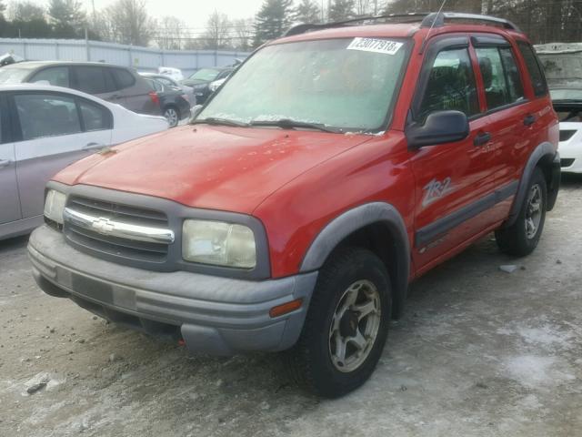 2CNBJ734416954641 - 2001 CHEVROLET TRACKER ZR RED photo 2