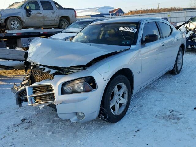 2B3KA33V19H540613 - 2009 DODGE CHARGER SX SILVER photo 2