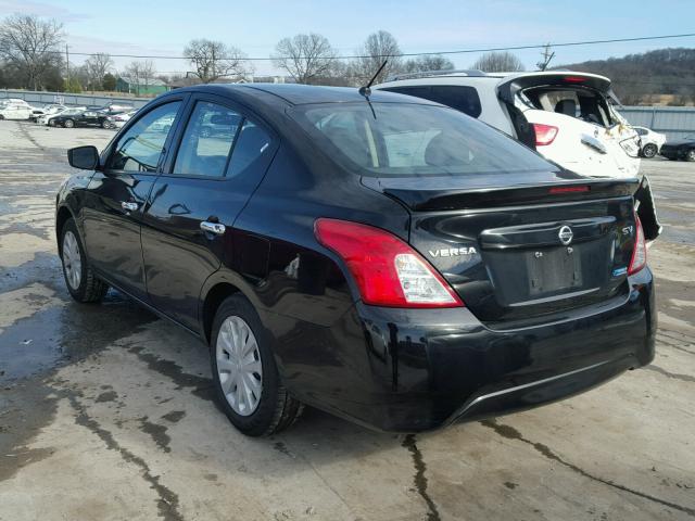 3N1CN7AP1GL855938 - 2016 NISSAN VERSA S BLACK photo 3