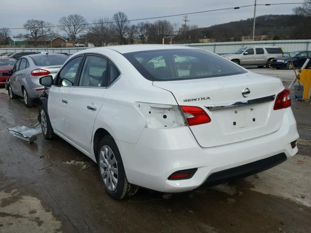 3N1AB7AP6GY216795 - 2016 NISSAN SENTRA S WHITE photo 3