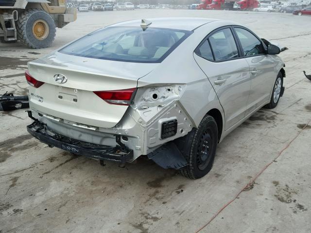 5NPD74LF9HH161384 - 2017 HYUNDAI ELANTRA SE TAN photo 4