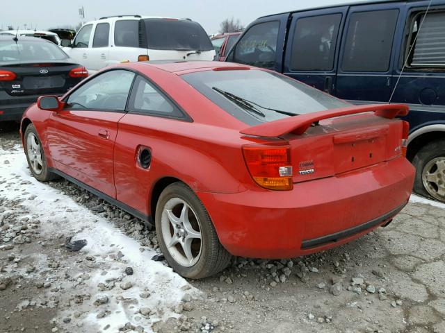 JTDDY32T3Y0021021 - 2000 TOYOTA CELICA GT- RED photo 3