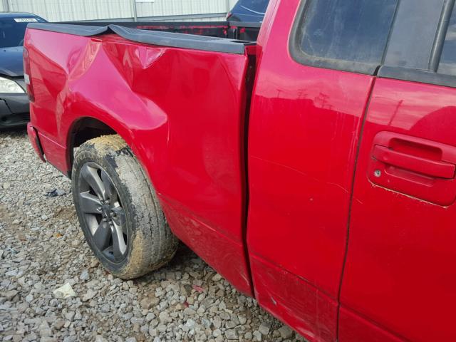 1FTRF12208KE06922 - 2008 FORD F150 RED photo 9