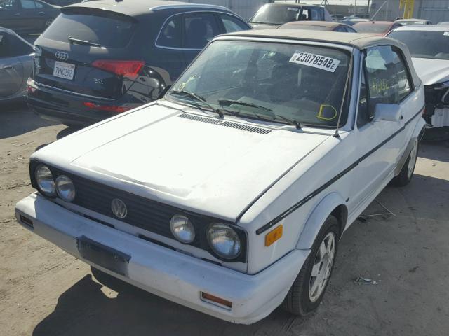 WVWCB5151LK008499 - 1990 VOLKSWAGEN CABRIOLET WHITE photo 2