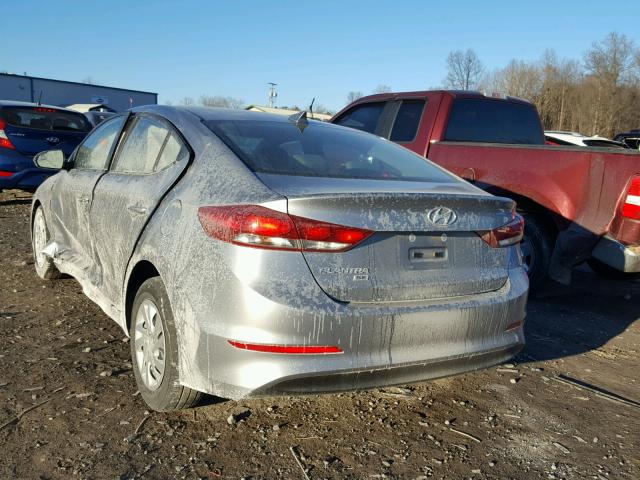 5NPD74LF2HH111622 - 2017 HYUNDAI ELANTRA SE SILVER photo 3