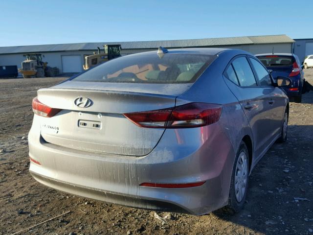 5NPD74LF2HH111622 - 2017 HYUNDAI ELANTRA SE SILVER photo 4