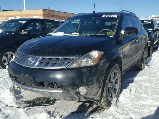 JN8AZ08W66W518241 - 2006 NISSAN MURANO SL BLACK photo 2