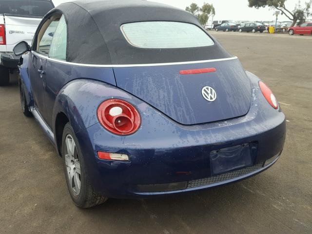 3VWRF31Y16M307580 - 2006 VOLKSWAGEN NEW BEETLE 蓝色 照片 3