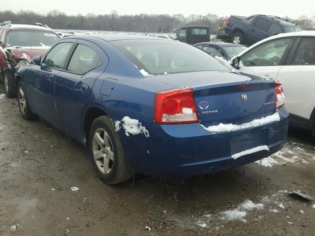 2B3CA4CD0AH277536 - 2010 DODGE CHARGER BLUE photo 3