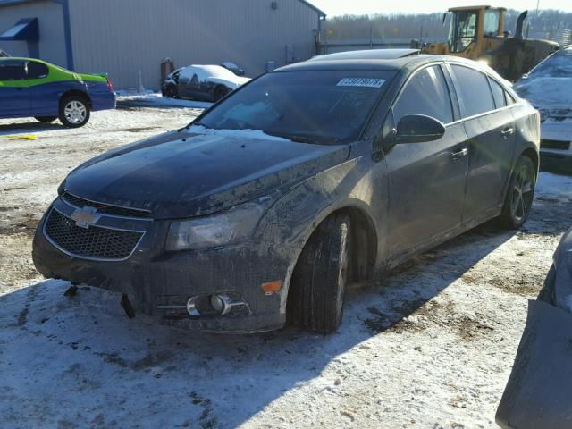 1G1PE5SB7E7338658 - 2014 CHEVROLET CRUZE LT BLUE photo 2