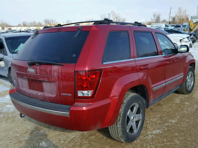 1J4HR58N75C503062 - 2005 JEEP GRAND CHER RED photo 4