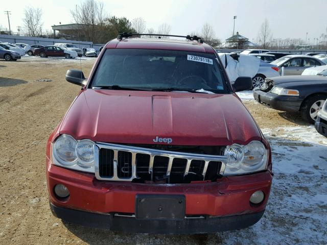 1J4HR58N75C503062 - 2005 JEEP GRAND CHER RED photo 9