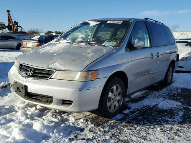 5FNRL18624B090031 - 2004 HONDA ODYSSEY EX SILVER photo 2