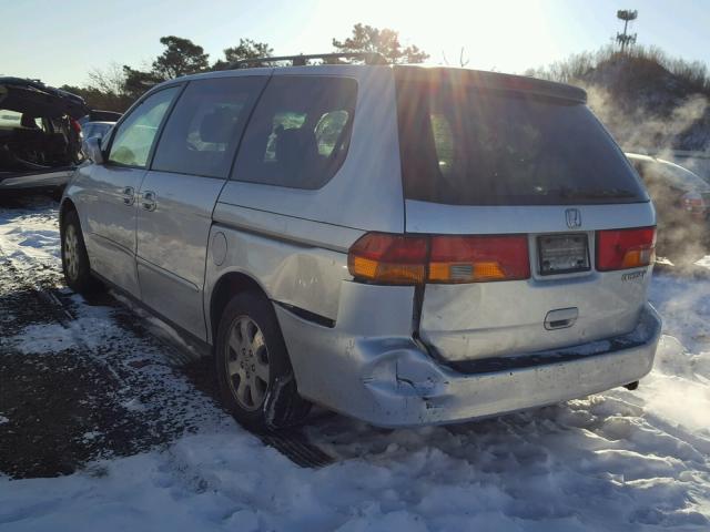 5FNRL18624B090031 - 2004 HONDA ODYSSEY EX SILVER photo 3