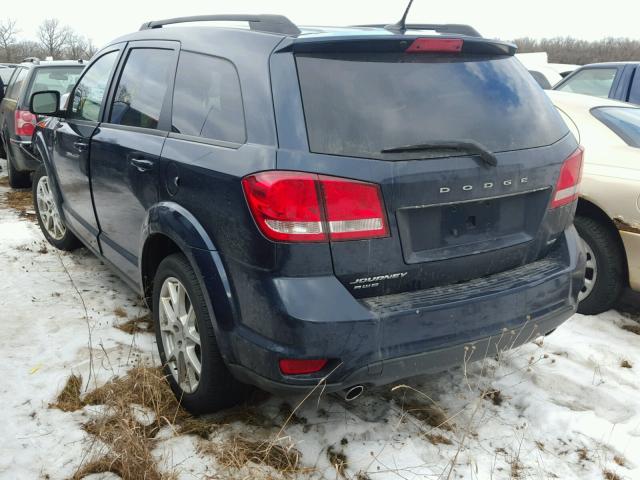 3C4PDDBG9FT613301 - 2015 DODGE JOURNEY SX BLUE photo 3