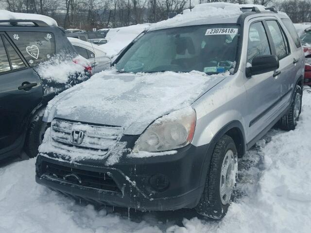 SHSRD78535U345917 - 2005 HONDA CR-V LX SILVER photo 2