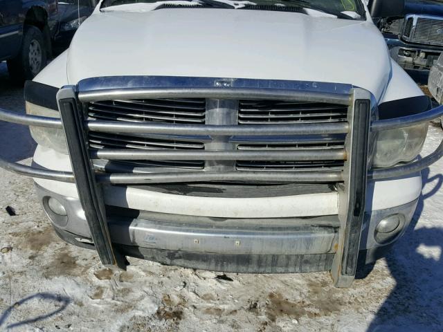 1D7HA18D65J614345 - 2005 DODGE RAM 1500 S WHITE photo 9