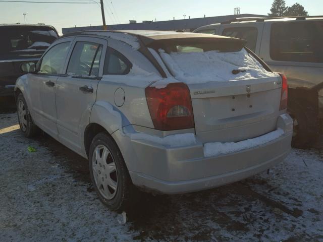 1B3HB48B57D296566 - 2007 DODGE CALIBER SX SILVER photo 3