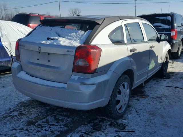 1B3HB48B57D296566 - 2007 DODGE CALIBER SX SILVER photo 4