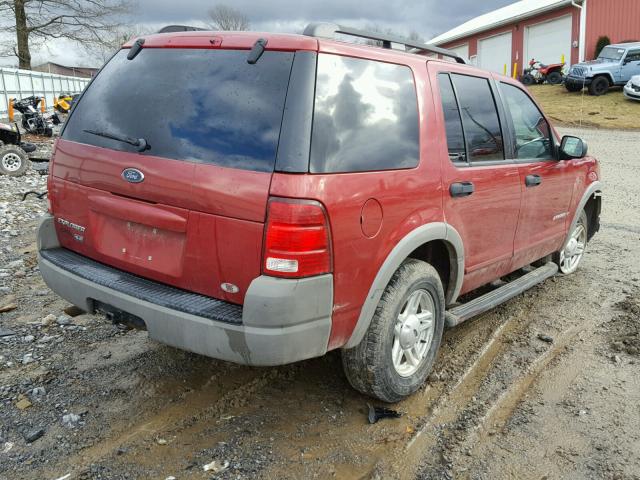 1FMZU72K82ZC54486 - 2002 FORD EXPLORER X RED photo 4