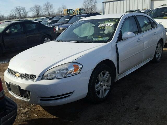 2G1WG5E32C1123077 - 2012 CHEVROLET IMPALA LT WHITE photo 2