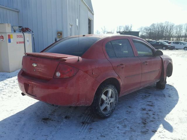 1G1AL55F177261783 - 2007 CHEVROLET COBALT LT RED photo 4