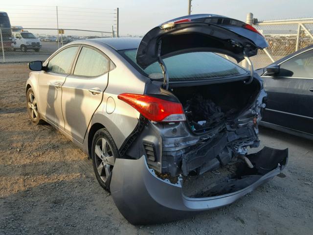 KMHDH4AE6DU506924 - 2013 HYUNDAI ELANTRA GL SILVER photo 3