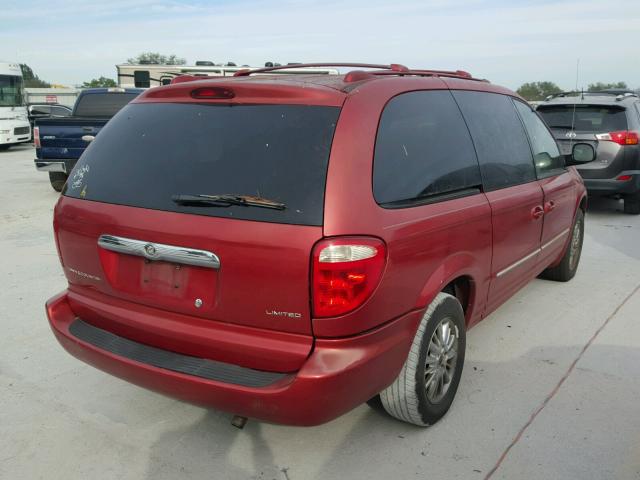 2C8GP64L73R290943 - 2003 CHRYSLER TOWN & COU RED photo 4