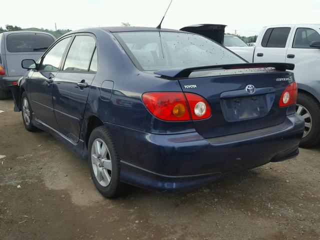 1NXBR32E34Z260377 - 2004 TOYOTA COROLLA BLUE photo 3