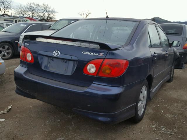 1NXBR32E34Z260377 - 2004 TOYOTA COROLLA BLUE photo 4