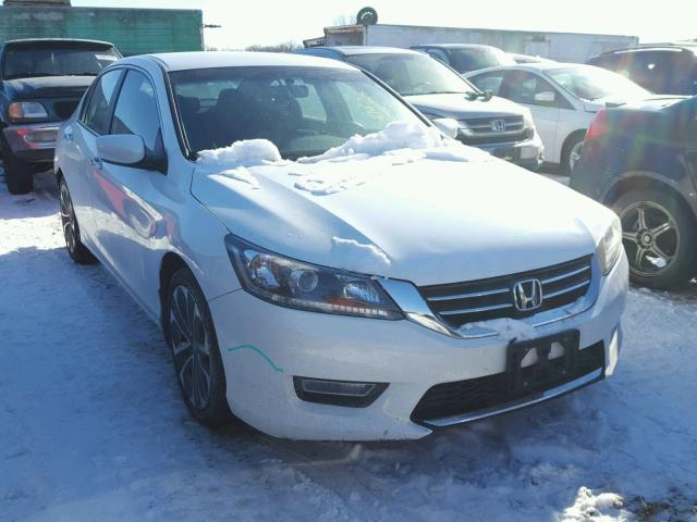 1HGCR2F58DA161585 - 2013 HONDA ACCORD SPO WHITE photo 1