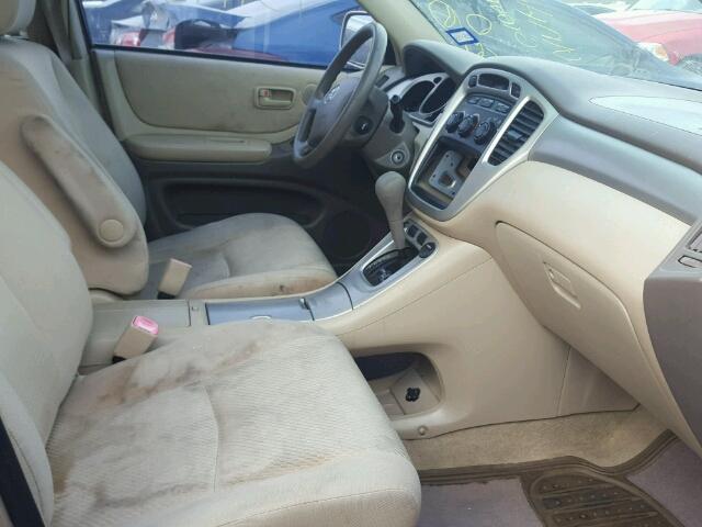 JTEGD21A850118287 - 2005 TOYOTA HIGHLANDER TAN photo 5