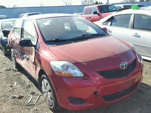 JTDBT4K34A1360480 - 2010 TOYOTA YARIS RED photo 1