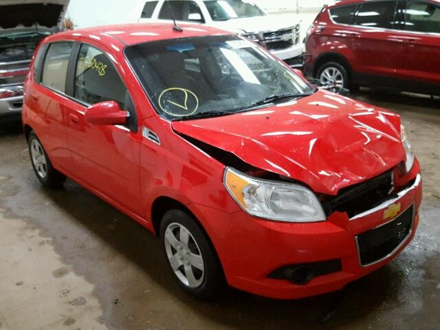 KL1TD6DE9AB116241 - 2010 CHEVROLET AVEO LS RED photo 1