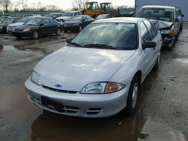 1G1JC524027209153 - 2002 CHEVROLET CAVALIER B SILVER photo 2