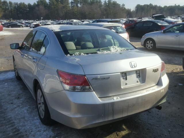 1HGCP263X8A077536 - 2008 HONDA ACCORD LX SILVER photo 3