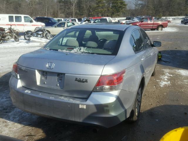 1HGCP263X8A077536 - 2008 HONDA ACCORD LX SILVER photo 4