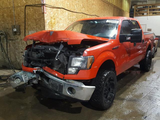 1FTFW1EF3BKD49611 - 2011 FORD F150 SUPER RED photo 2