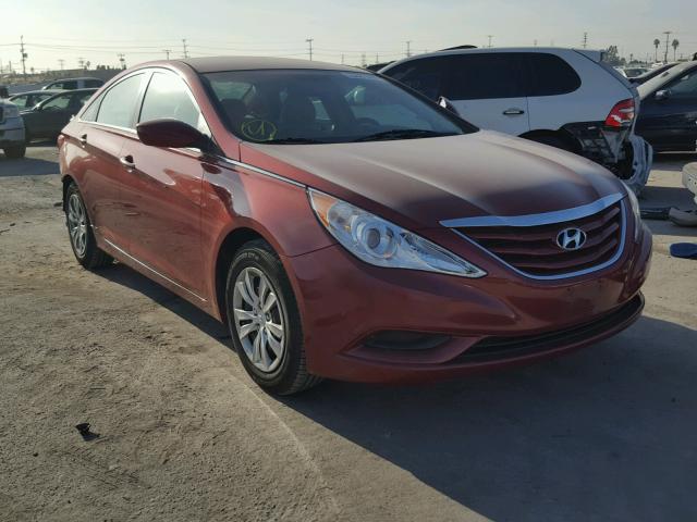 5NPEB4AC1CH490388 - 2012 HYUNDAI SONATA GLS RED photo 1