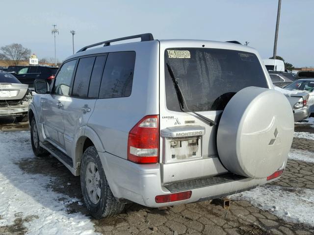 JA4NW51SX3J034120 - 2003 MITSUBISHI MONTERO LI SILVER photo 3