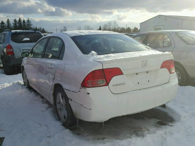 2HGFA16528H123758 - 2008 HONDA CIVIC LX WHITE photo 3