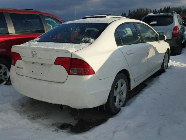 2HGFA16528H123758 - 2008 HONDA CIVIC LX WHITE photo 4